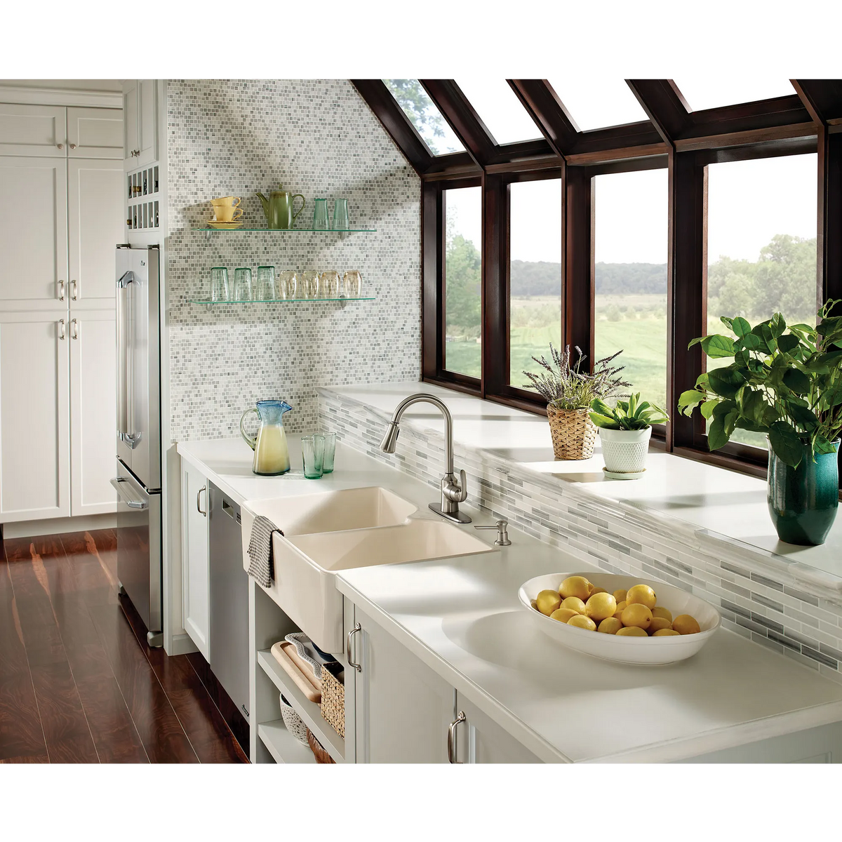 Moen Bayhill Single-Handle High-Arc Pulldown Kitchen Faucet CA87094 in Spot Resist Stainless (CA87094SRS) - view 3