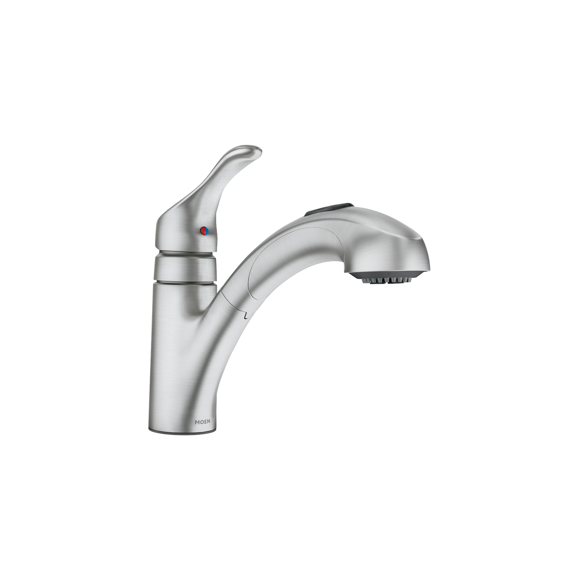 Moen Renzo Single-Handle Low-Arc Pullout Kitchen Faucet CA87316 in Spot Resist Stainless (CA87316SRS)