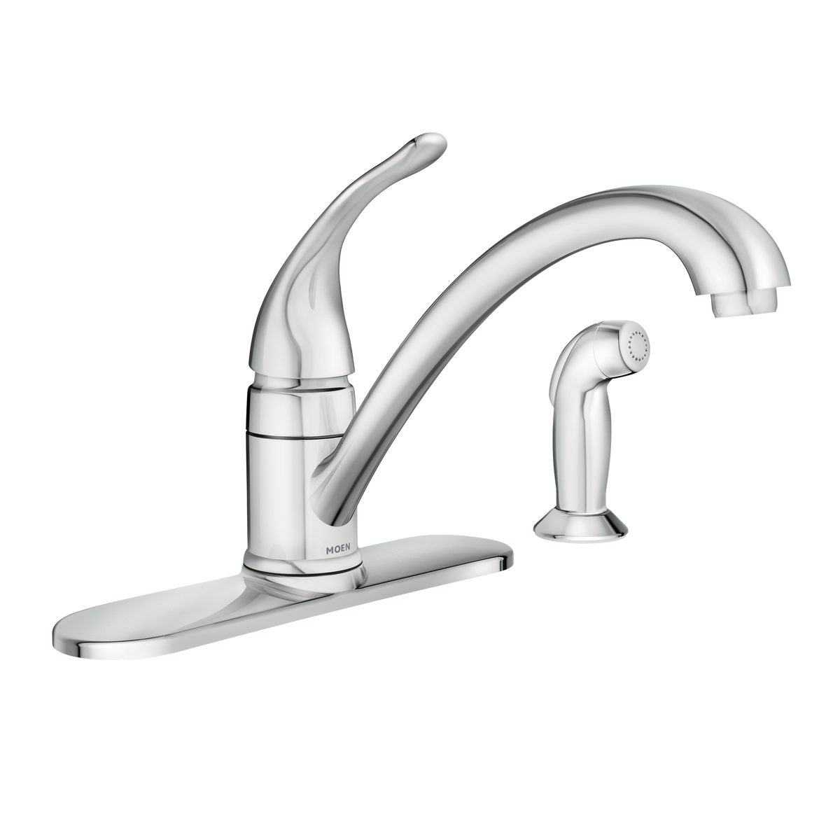Moen Torrance Single-Handle Low-Arc Kitchen Faucet CA87480 in Chrome (CA87480)