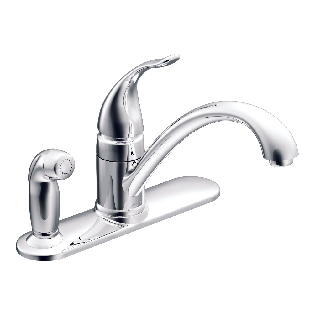 Moen Torrance Single-Handle Low-Arc Kitchen Faucet CA87484 in Chrome (CA87484)