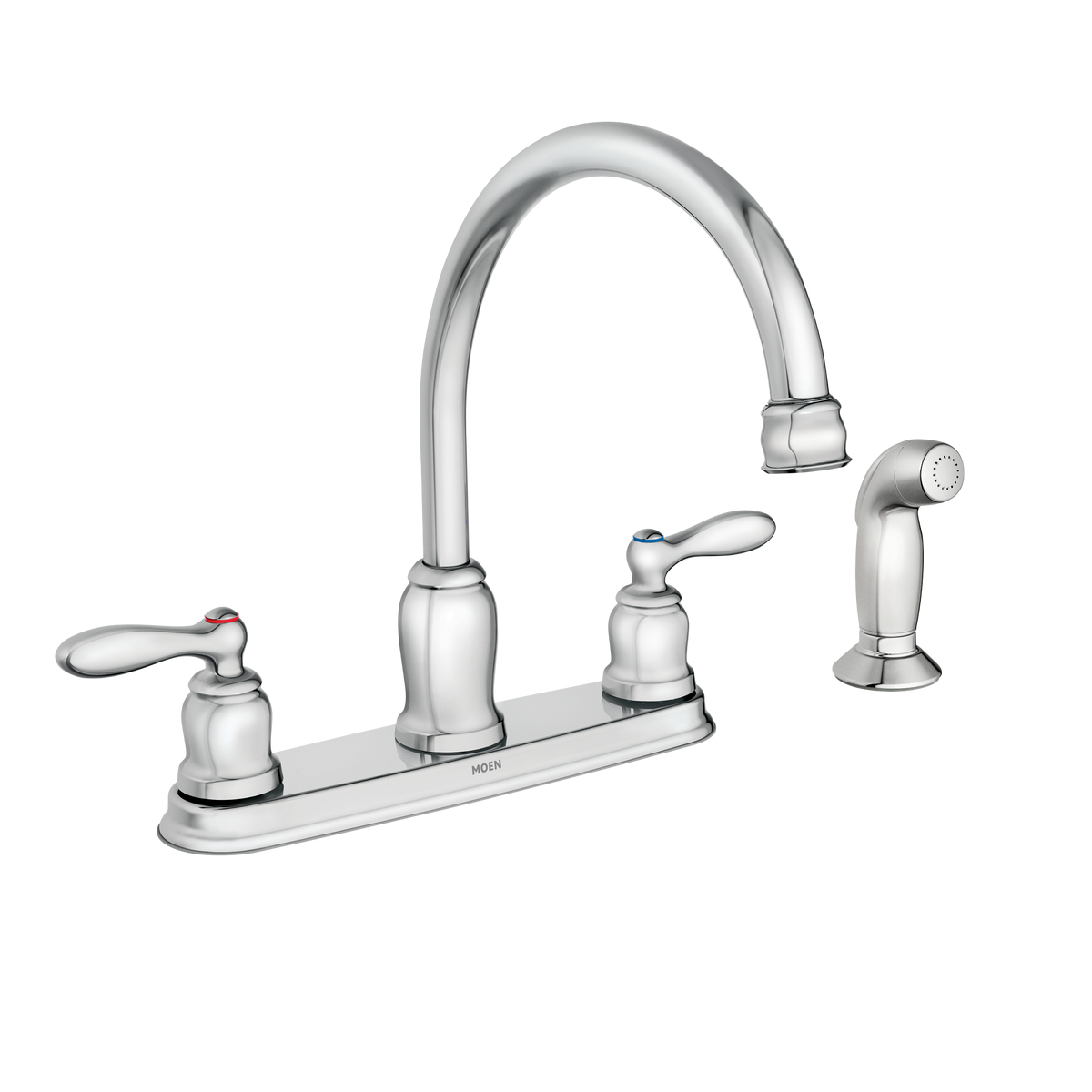 Moen Caldwell Two-Handle High-Arc Kitchen Faucet CA87888 in Chrome (CA87888)
