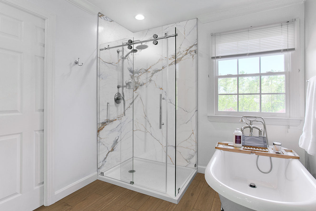 MSI Cabana Honey 9 x 47 Matte Porcelain tile (NCABHON9X47) – MSI room scene (bathroom)