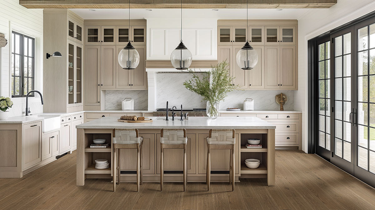 MSI Cabana Honey 9 x 47 Matte Porcelain tile (NCABHON9X47) – MSI room scene (kitchen)