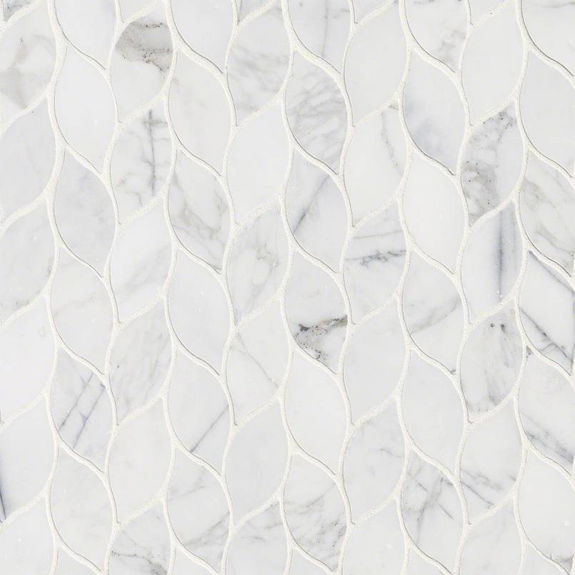 MSI Calacatta Blanco Pattern Polished Marble mosaic (SMOT-CALBLA-POL10MM) – MSI product image