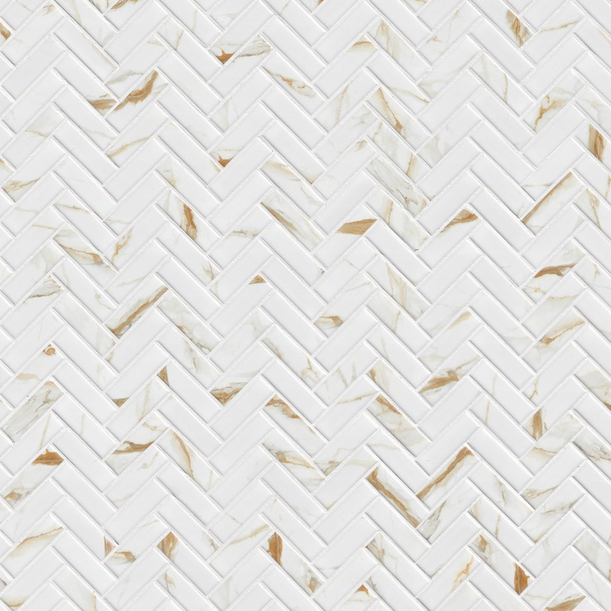 MSI Calacatta Gold 1 x 3 Matte Porcelain mosaic (SMOT-PT-CALGLD-1X3HBM) – MSI product image