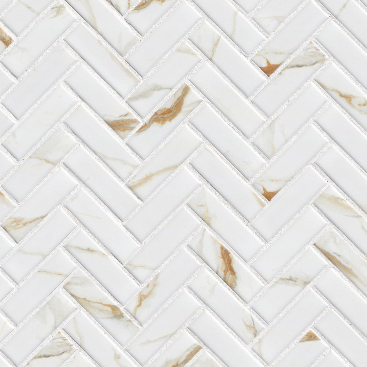 MSI Calacatta Gold 1 x 3 Matte Porcelain mosaic (SMOT-PT-CALGLD-1X3HBM) – MSI product image