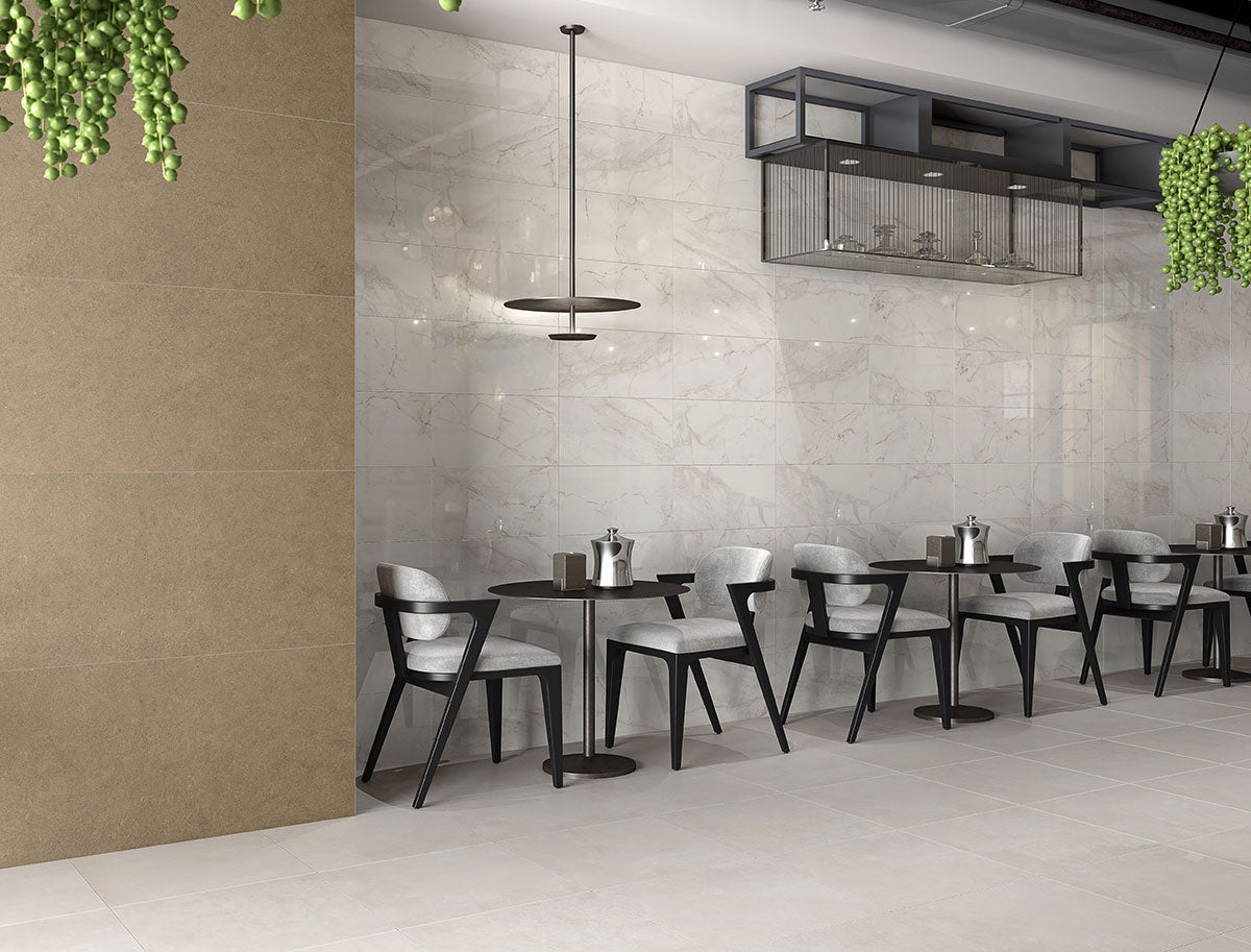 MSI Kaya Calacatta Lucca 3 x 24 Matte Porcelain trim (NKAYCALLUC3X24BN) – MSI room scene