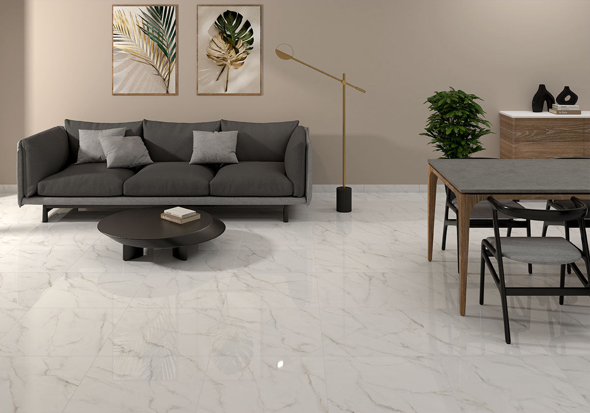 MSI Kaya Calacatta Lucca 12 x 24 Matte Porcelain tile (NKAYCALLUC1224) – MSI room scene