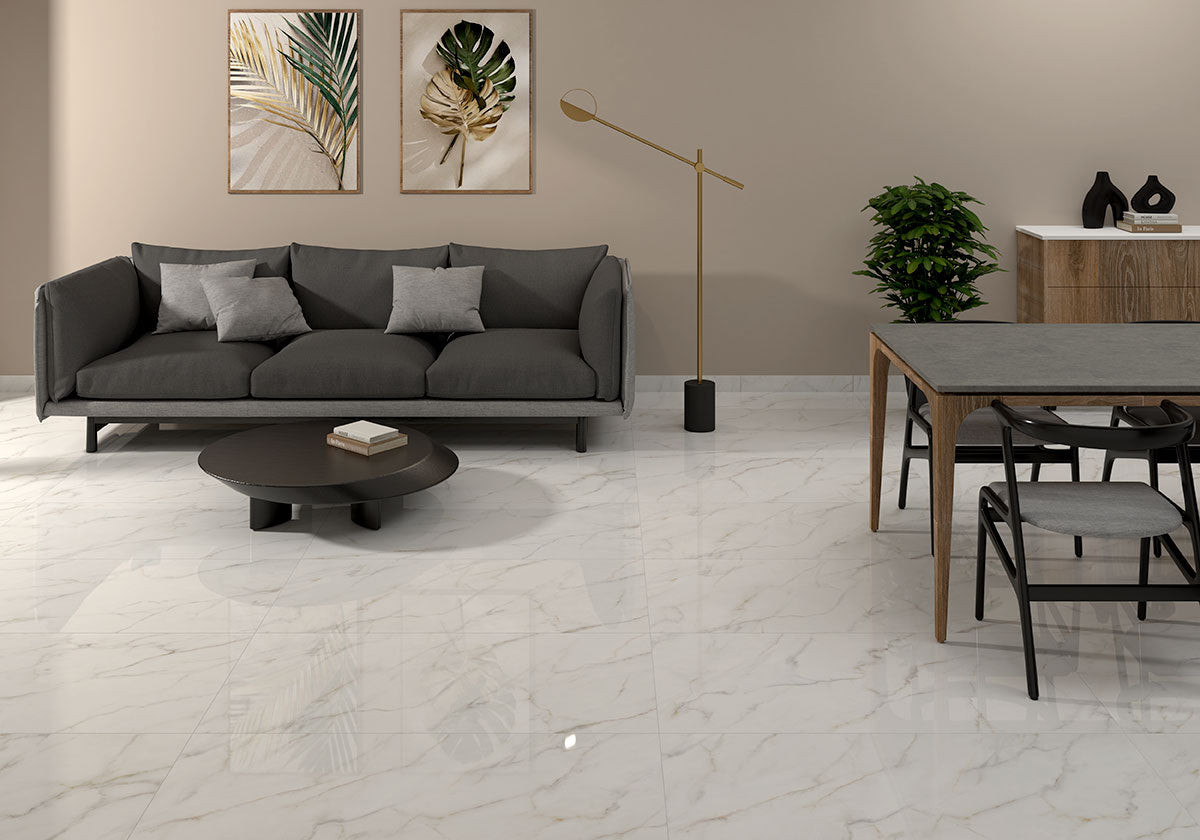 MSI Kaya Calacatta Lucca 12 x 24 Polished Porcelain tile (NKAYCALLUC1224P) – MSI room scene