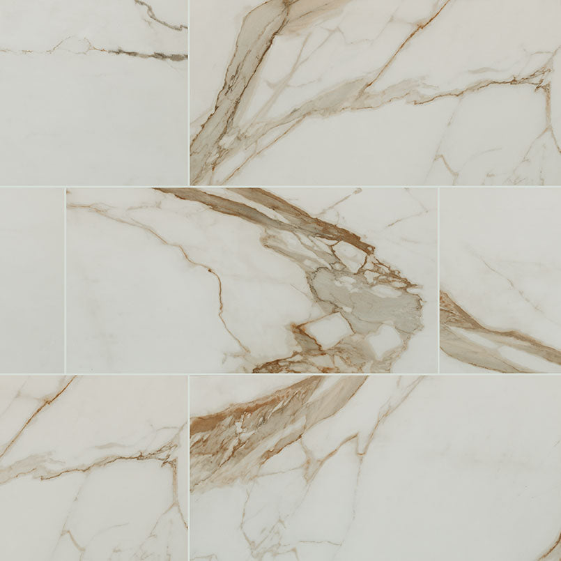 MSI Regallo Calacatta Marbella 24 x 48 Polished Porcelain tile (NREGCALMAR2448P) – MSI product image