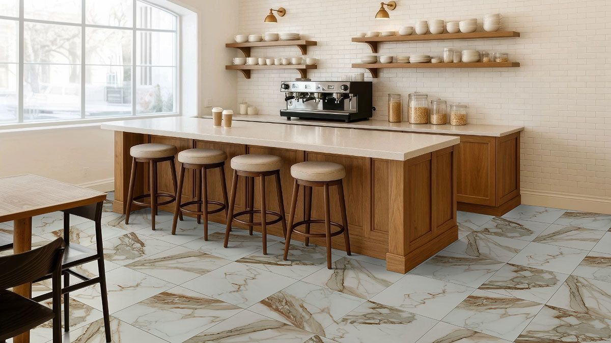 MSI Regallo Calacatta Marbella 12 x 24 Polished Porcelain tile (NREGCALMAR1224P) – MSI room scene