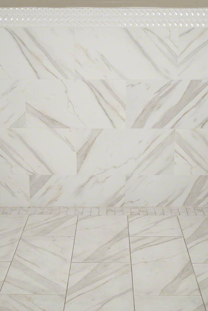 MSI Pietra Calacatta 2 x 4 Polished Porcelain mosaic (NPIECAL2X4P-N) – MSI room scene