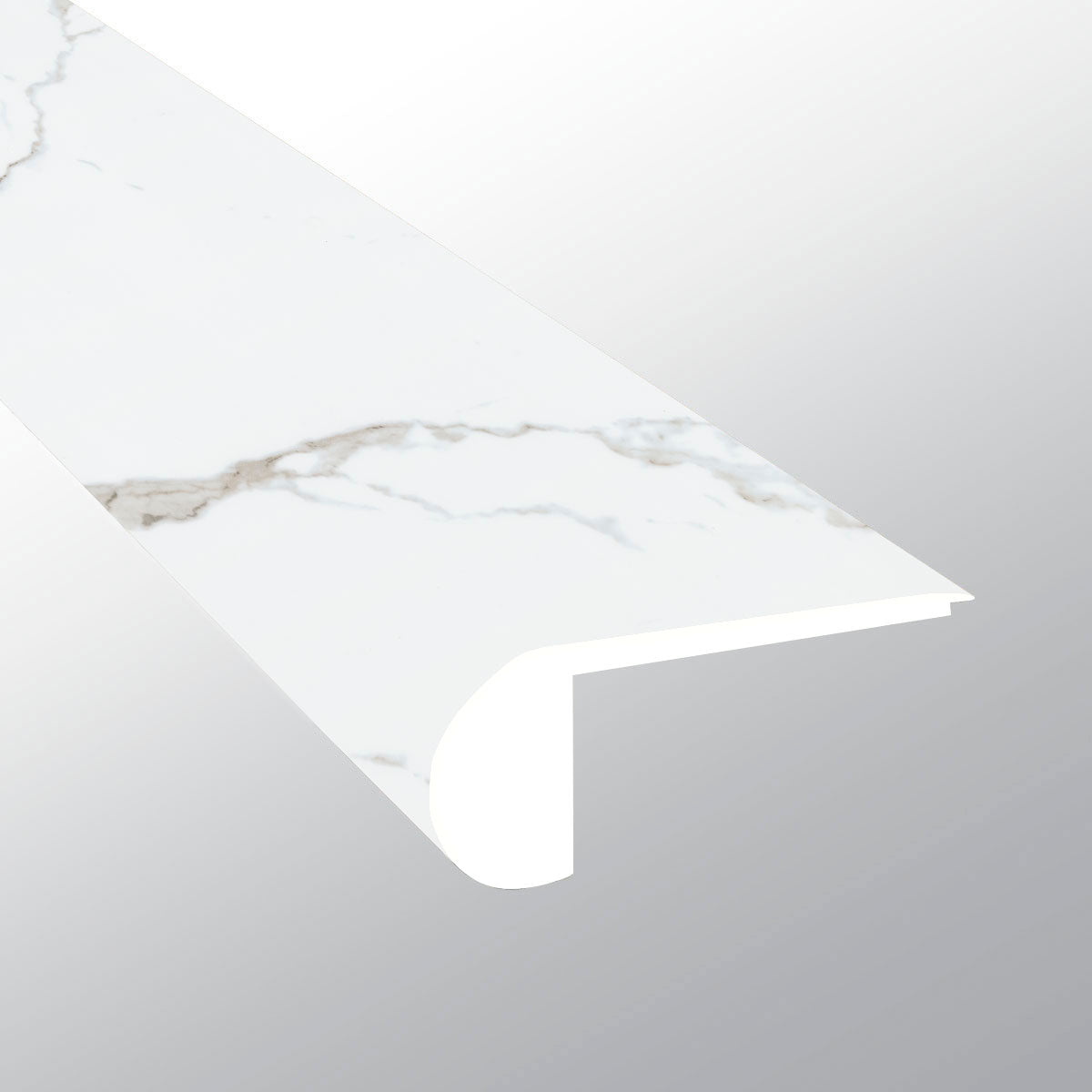 MSI Calacatta Serra luxury vinyl flush stair nose (VTTCASE-FSN)