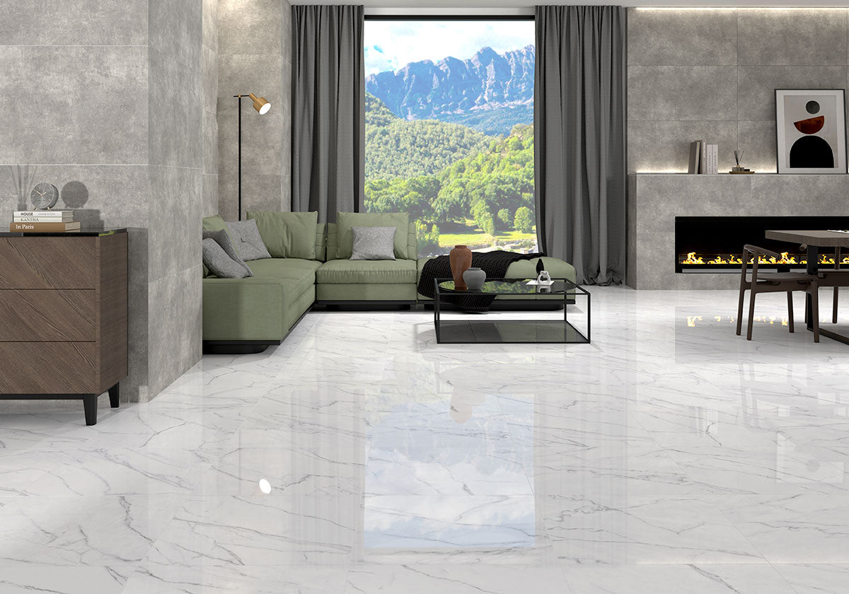 MSI Kaya Calacatta Venato 24 x 24 Matte Porcelain tile (NKAYCALVEN2424) – MSI room scene