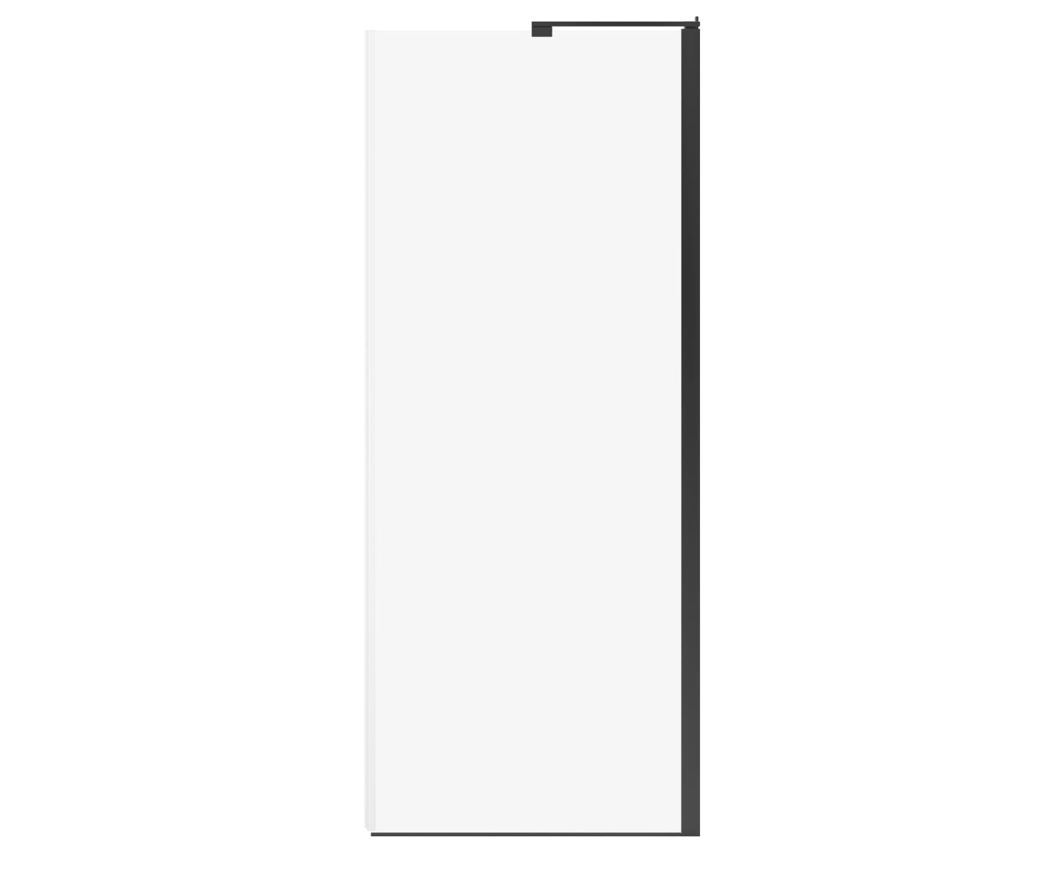Capella 78 Screen and Return Panel for 36 in. Base with GlassShield® glass in Matte Black - Plumbing Market