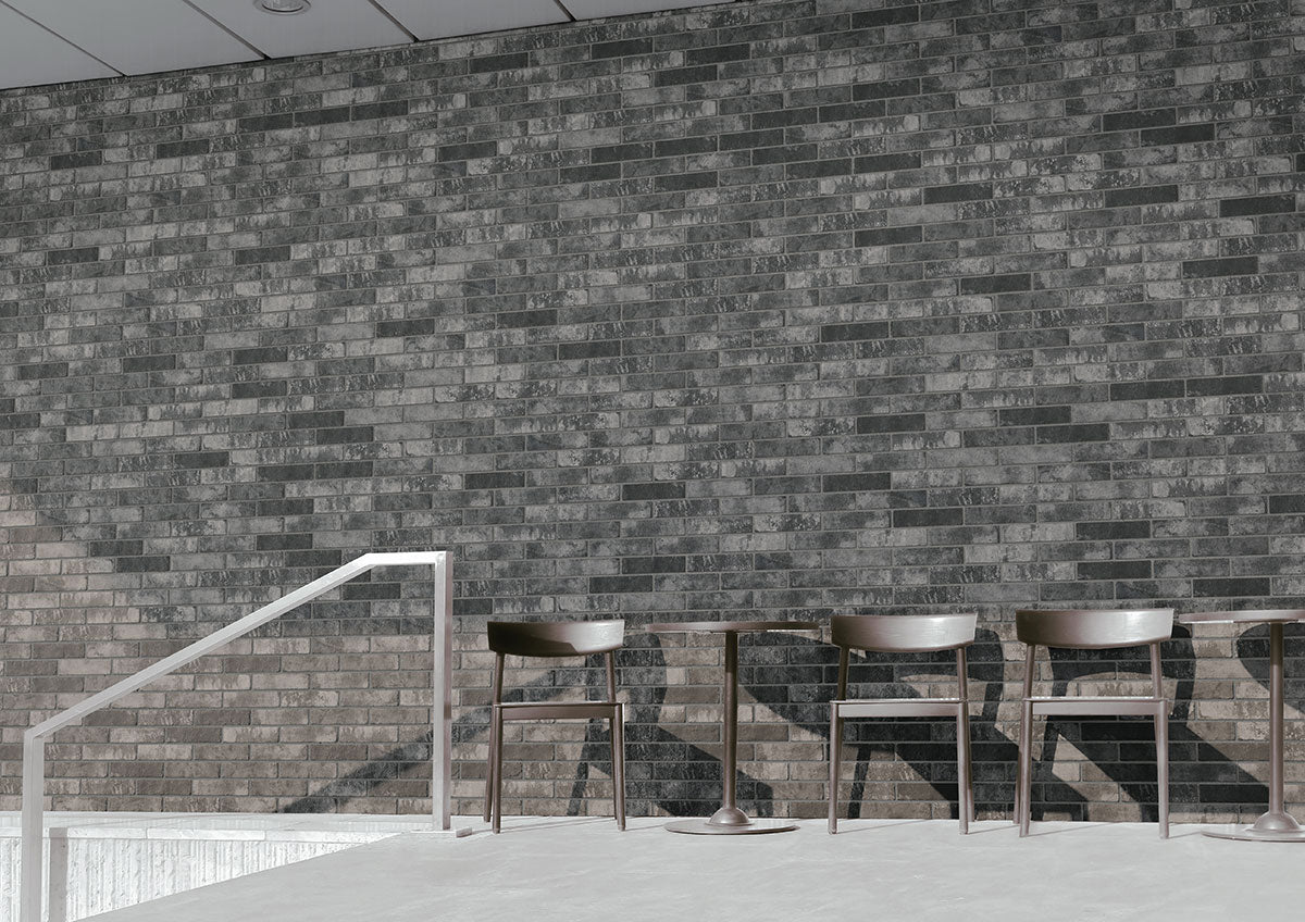 MSI Capella Charcoal Brick 2 x 10 Matte Porcelain tile (NCAPCHABRI2X10) – MSI room scene