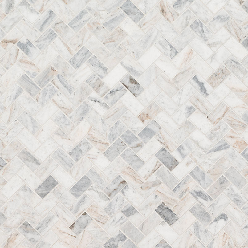 MSI Capri Blue 1 x 2 Honed Marble mosaic (SMOT-CAPBLU-HBH) – MSI product image