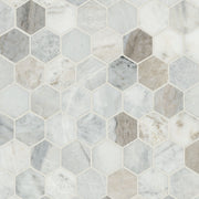 MSI Capri Blue 2" Hexagon Honed Marble mosaic (SMOT-CAPBLU-2HEXH) – MSI product image