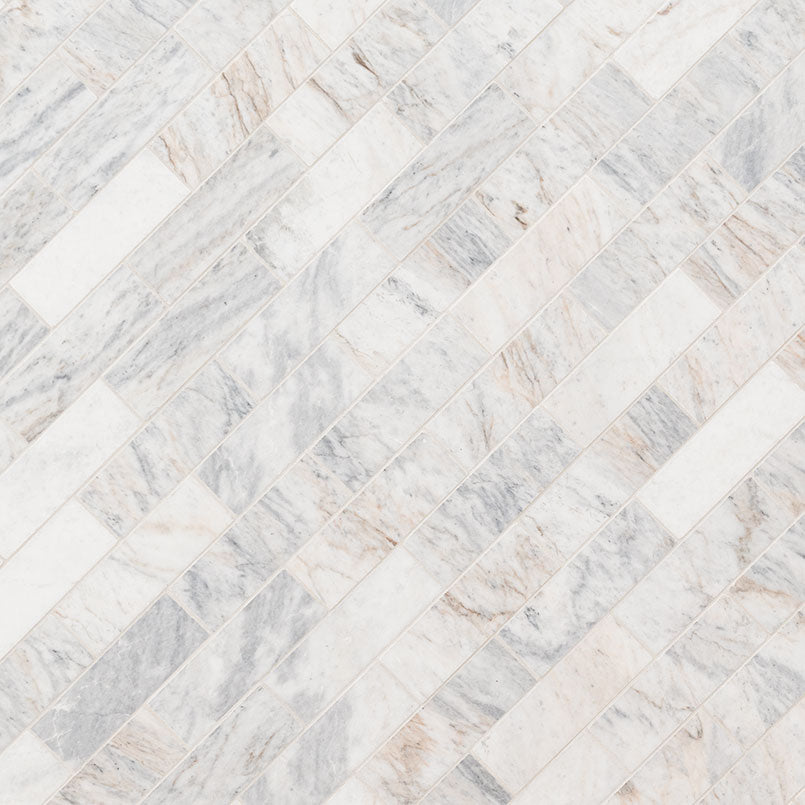 MSI Capri Blue 2 x 6 Honed Marble mosaic (SMOT-CAPBLU-2X6H) – MSI product image