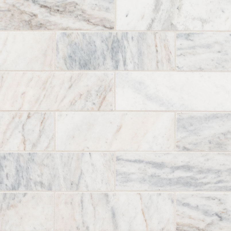 MSI Capri Blue 2 x 6 Honed Marble mosaic (SMOT-CAPBLU-2X6H) – MSI product image