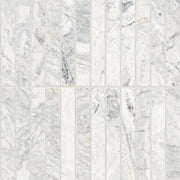 MSI Capri Blue 1 x 6 Honed Marble mosaic (SMOT-CAPBLU-1X6STH) – MSI product image