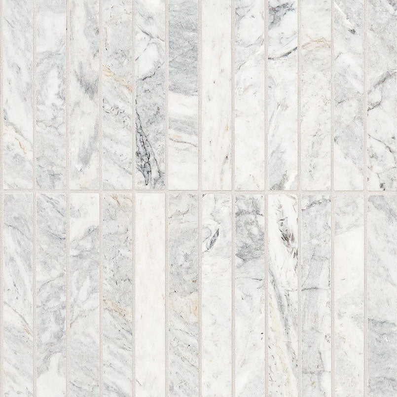 MSI Capri Blue 1 x 6 Honed Marble mosaic (SMOT-CAPBLU-1X6STH) – MSI product image