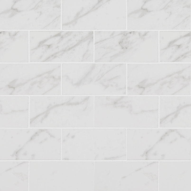 MSI Pietra Carrara 2 x 4 Polished Porcelain mosaic (NPIECAR2X4P-N) – MSI product image