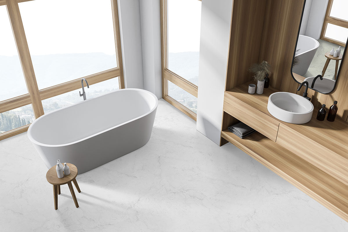 MSI XL Trecento Carrara Avell luxury vinyl plank 18 x 36 (VTRXLCAAV18X36-5MM-12MIL)