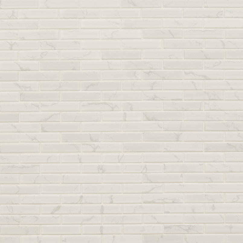 MSI Carrara 1 x 4 Matte Porcelain mosaic (SMOT-PT-CAR-1X4M) – MSI product image