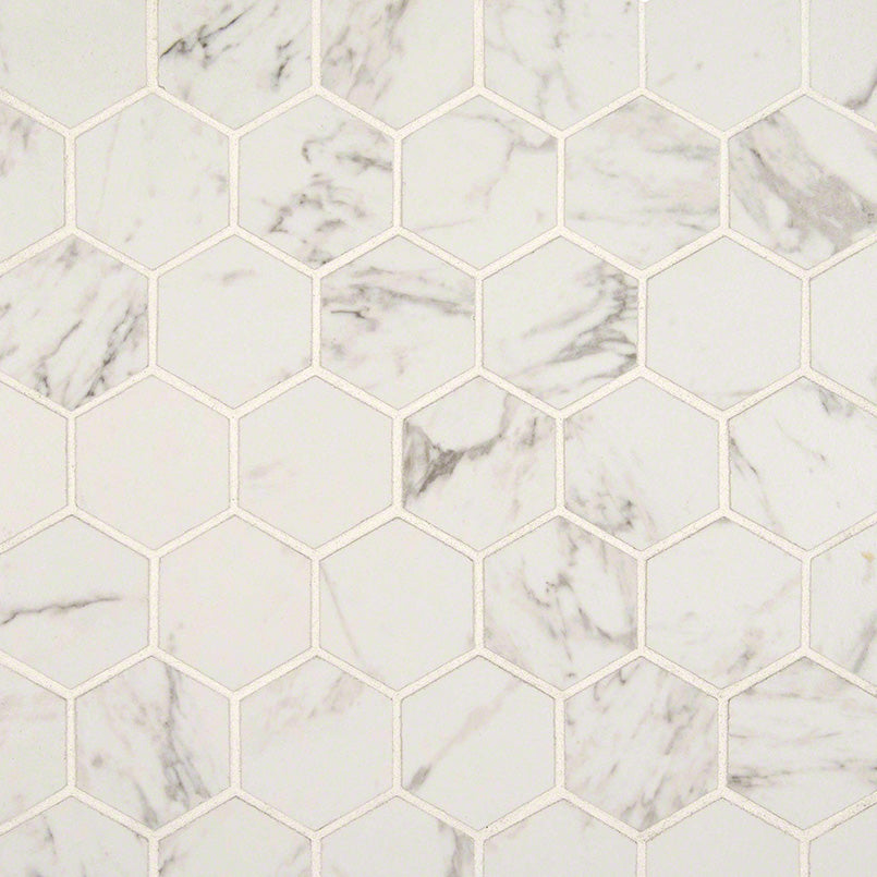 MSI Carrara 2 x 2 Matte Porcelain mosaic (NCAR2X2HEX-N) – MSI product image