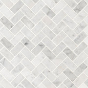 MSI Carrara White 1 x 2 Honed Marble mosaic (SMOT-CAR-1X2HBH) – MSI product image