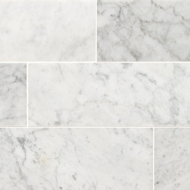 MSI Carrara White 4 x 12 Honed Marble tile (TCARWHT412H) – MSI product image