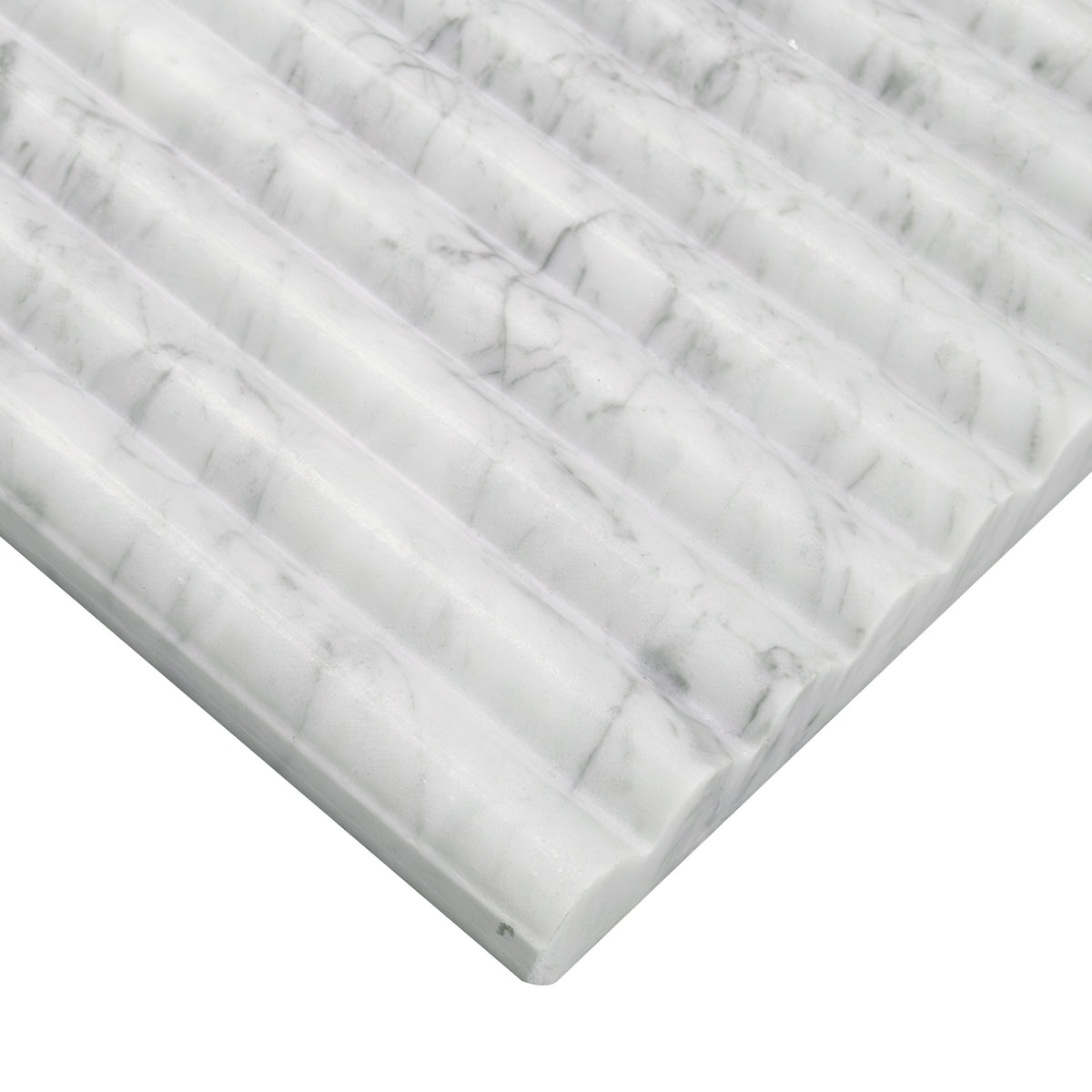 MSI Carrara White Milano Ribbo 12 x 24 Honed Marble tile (TCARWHT1224MR) – MSI product image