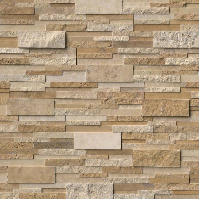 MSI Casa Blend 3d Multi Finish stacked stone 6 x 18 (LPNLTCASBLE618COR-MULTI)