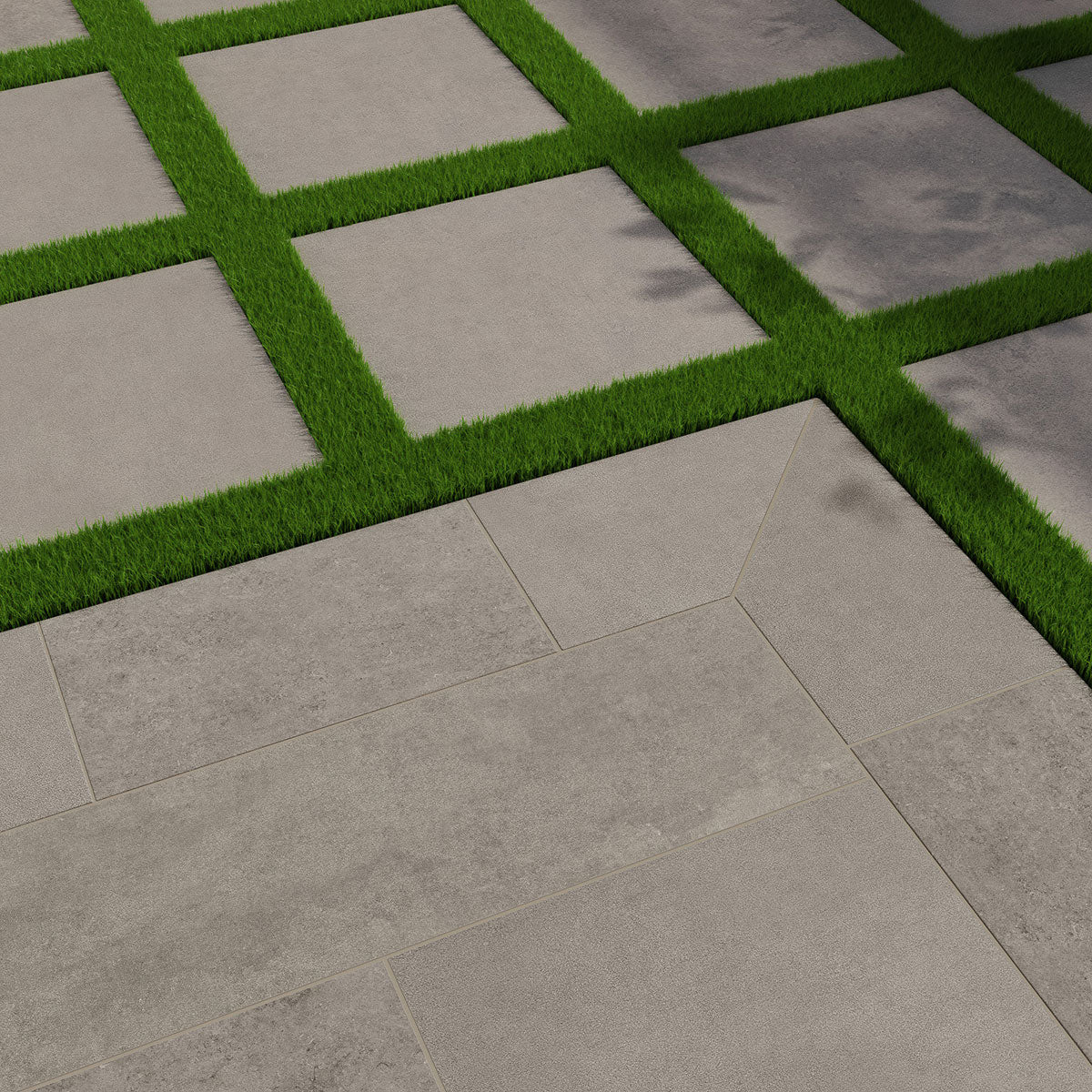 MSI Cementique Silver 24 x 48 Matte Porcelain paver (LPAVNCEMSIL2448-3D) – MSI room scene