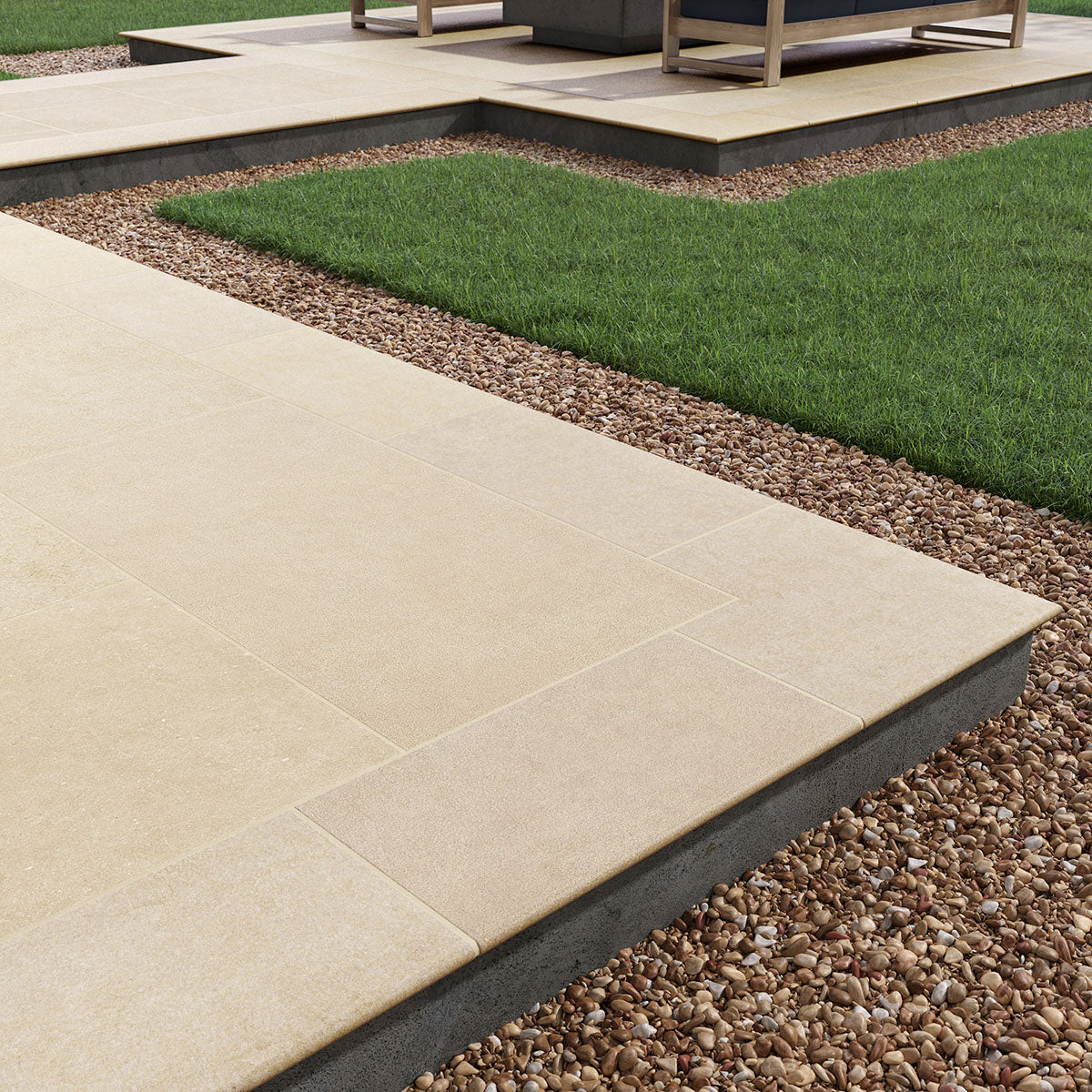 MSI Cementique Talc 40 x 40 Matte Porcelain tile (NCEMTAL4040-3D) – MSI room scene