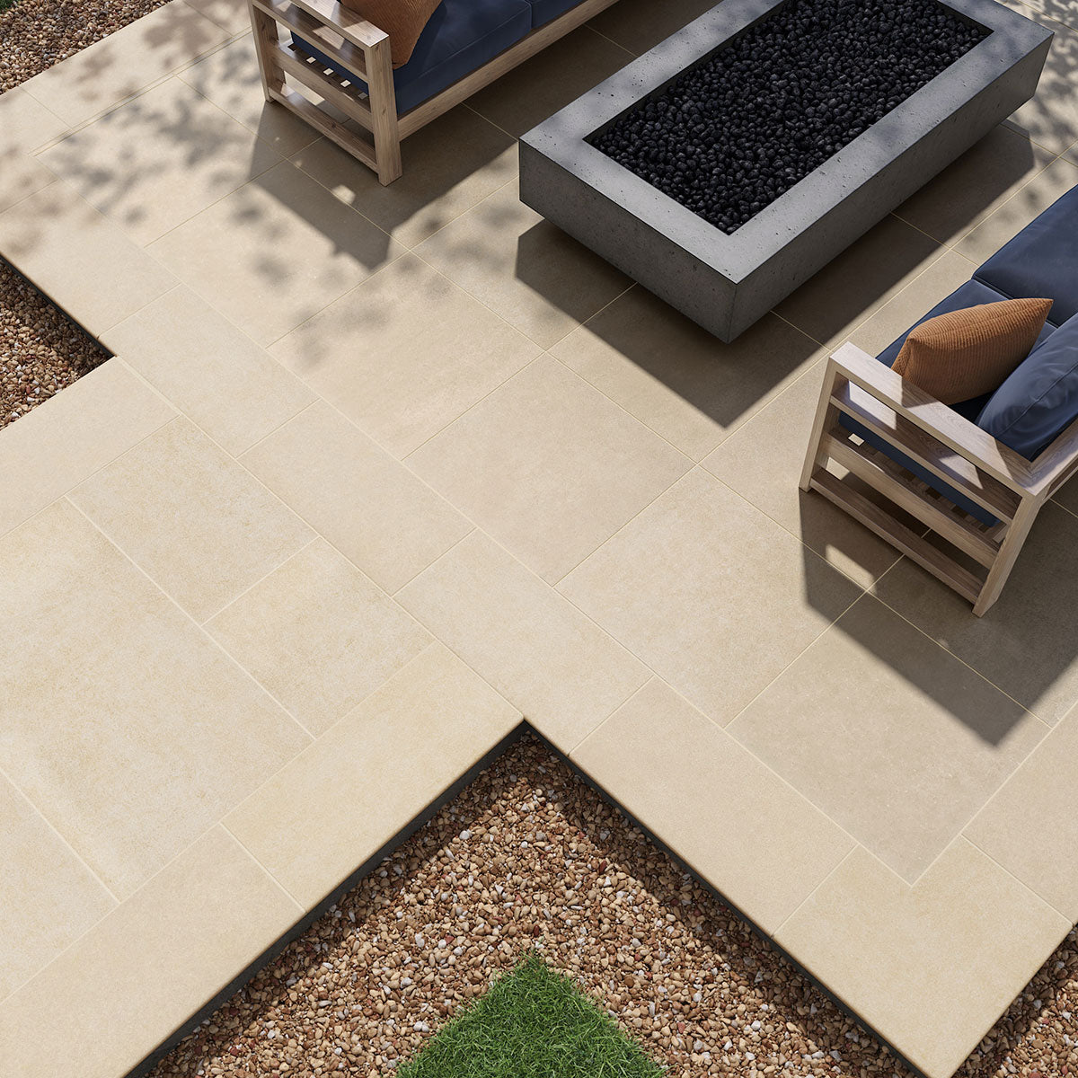 MSI Cementique Talc 40 x 40 Matte Porcelain tile (NCEMTAL4040-3D) – MSI room scene