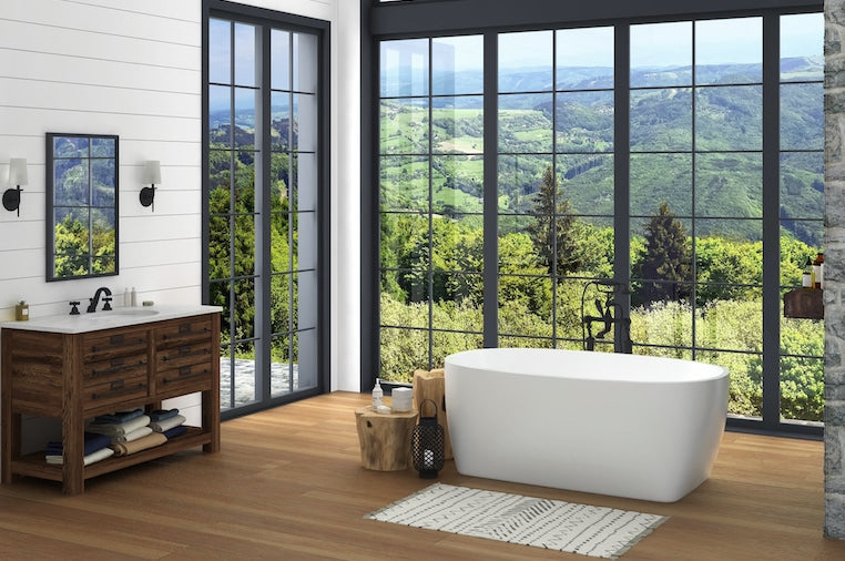 Oceania Chilko 64 Freestanding Bathtub 64" x 36.5" x 22"
