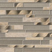 MSI Champagne Toast Interlocking Pattern Glass mosaic (SMOT-SGLSMTIL-CHATST4MM) – MSI product image