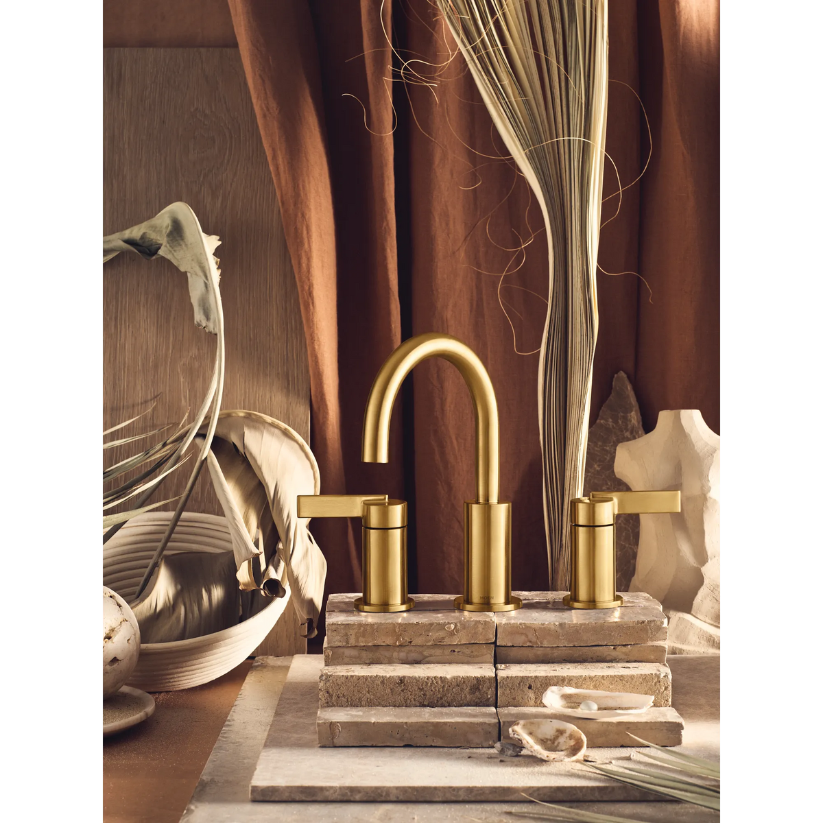 Moen Cia Two-Handle Bathroom Faucet T6222 in Brushed Gold (T6222BG) - view 10