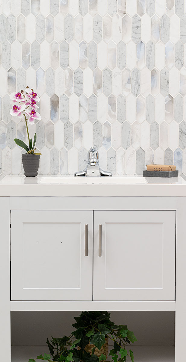 MSI Cienega Springs Picket Glass mosaic (SMOT-SGLSPK-CIESPR6MM) – MSI room scene (kitchen)