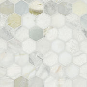 MSI Cloudland 2" Hexagon Polished Marble mosaic (SMOT-CLOUDL-2HEXP) – MSI product image