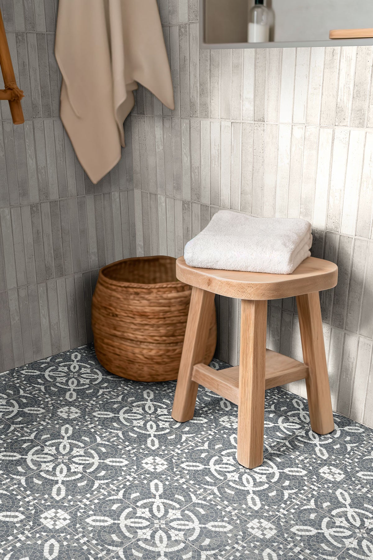 MSI Constantino 8 x 8 Matte Porcelain tile (NWGCON8X8) – MSI room scene (bathroom)
