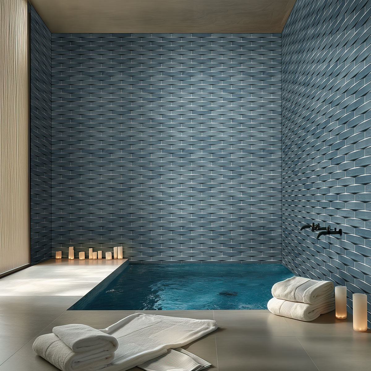 MSI Convex Acqua 2 x 10 Glossy Ceramic tile (NWGCONACQ2X10G-N) – MSI room scene (bathroom)