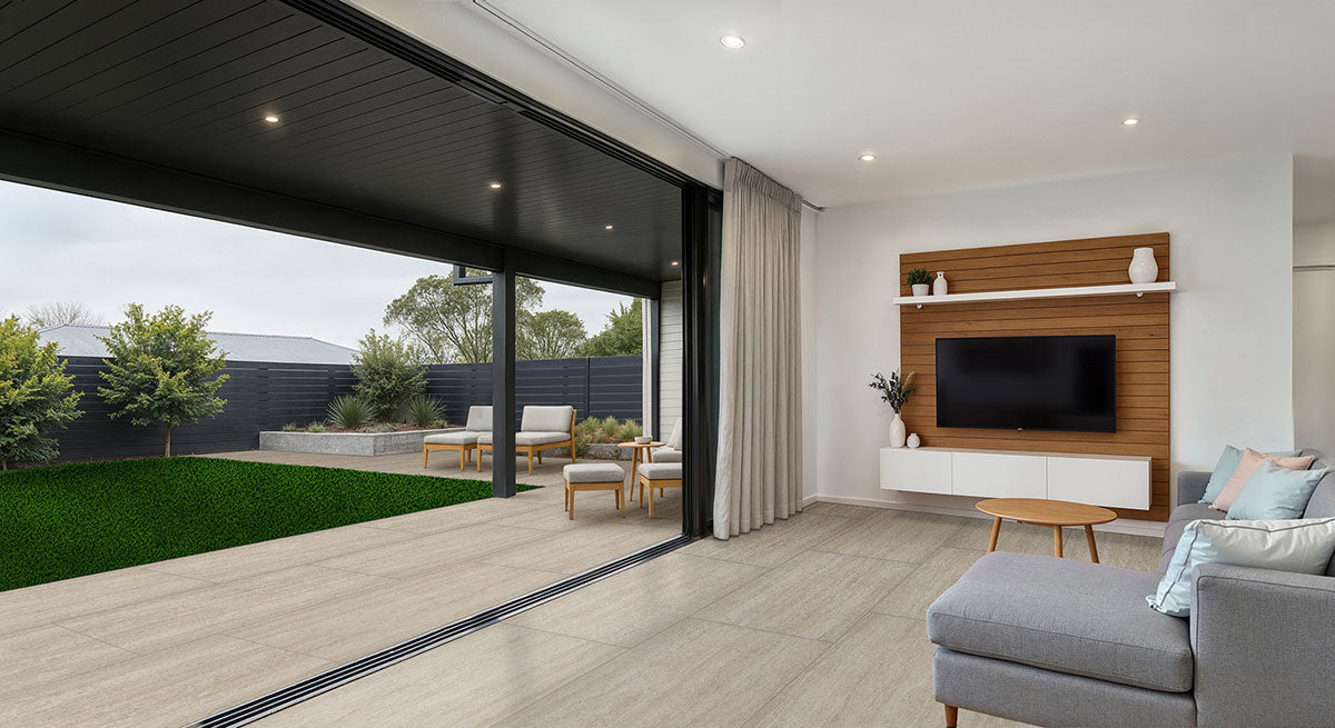 MSI Avorio 24 x 48 Matte Porcelain tile (NCORAVO2448-3DR11) – MSI room scene (living room)