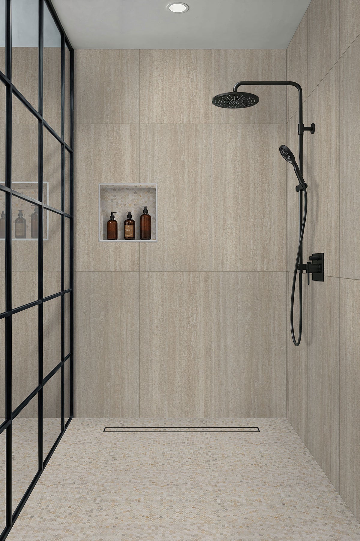 MSI Avorio Ridge 24 x 48 Matte Porcelain tile (NCORAVORID2448-3D) – MSI room scene (bathroom)