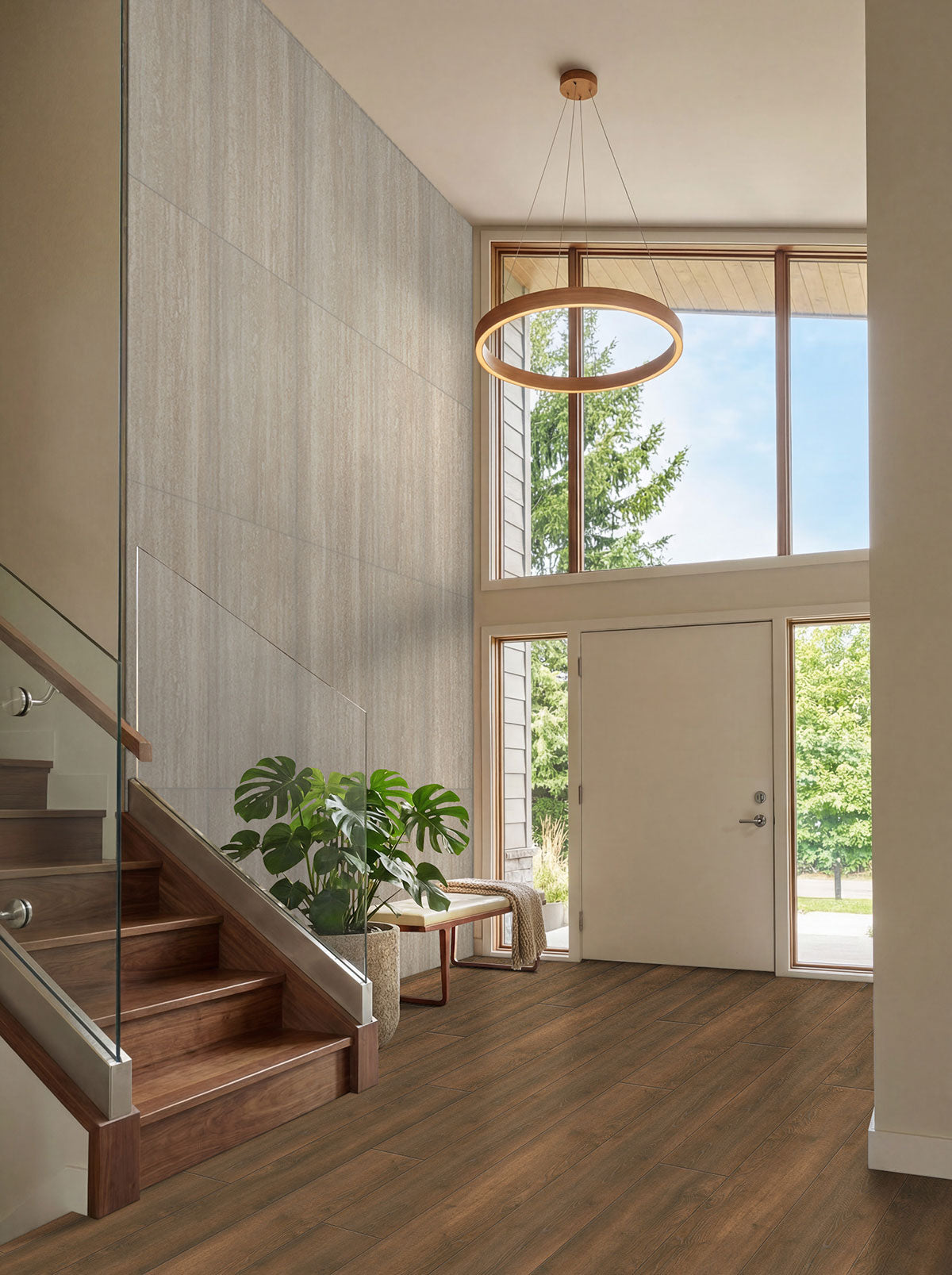 MSI Avorio Ridge 24 x 48 Matte Porcelain tile (NCORAVORID2448-3D) – MSI room scene (entryway)