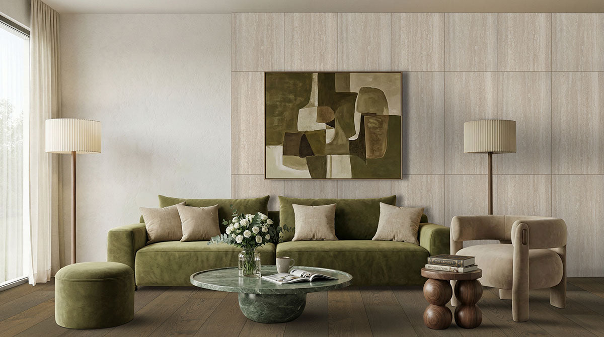 MSI Avorio Ridge 24 x 48 Matte Porcelain tile (NCORAVORID2448-3D) – MSI room scene (living room)