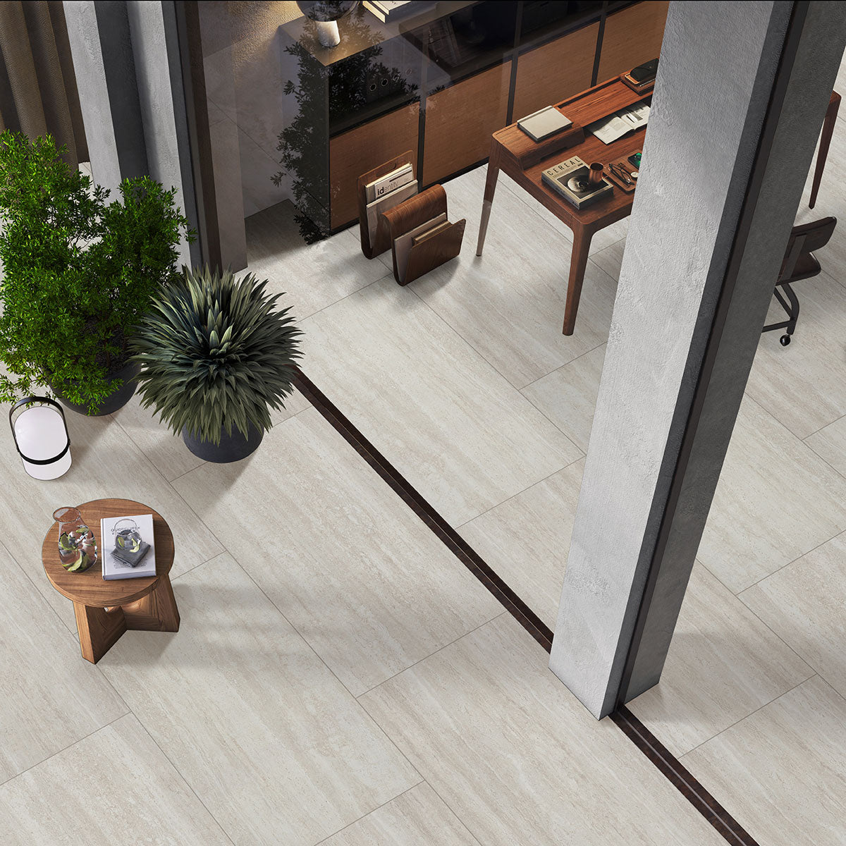 MSI Lablanca 24 x 48 Matte Porcelain tile (NCORLABLA2448-3DR11) – MSI room scene