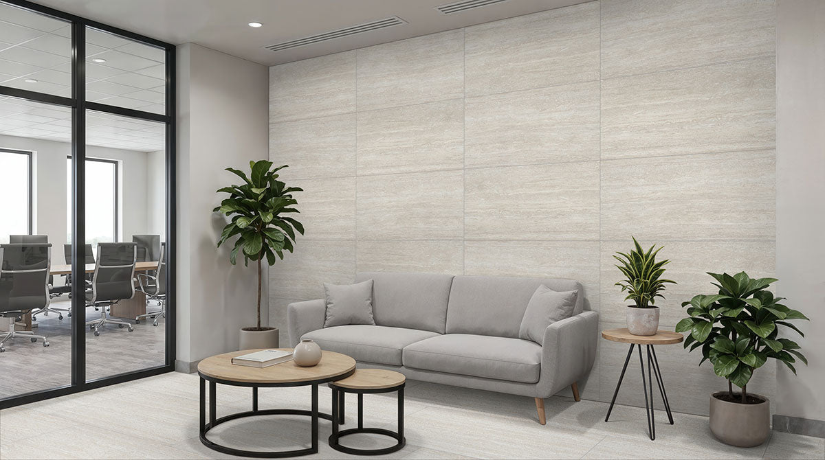 MSI Lablanca Ridge 24 x 48 Matte Porcelain tile (NCORLABLARID2448-3D) – MSI room scene